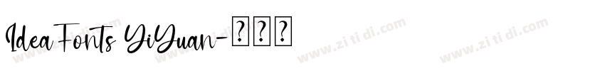 IdeaFonts YiYuan字体转换